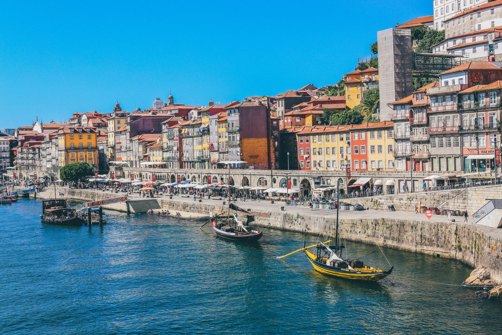 Colorful buildings in Lisbon, Portugal