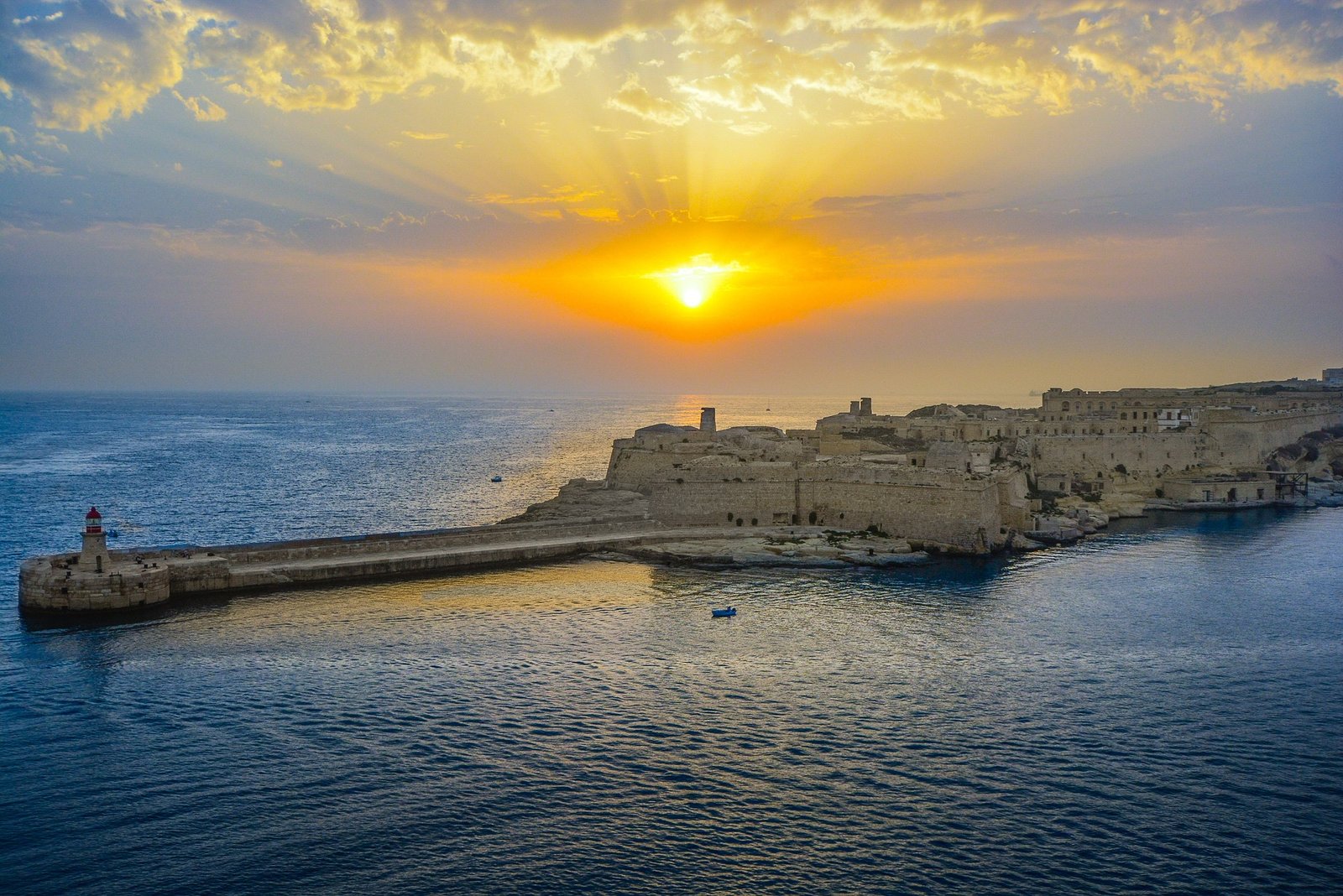 Historic architecture in Valletta, Malta